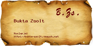 Bukta Zsolt névjegykártya